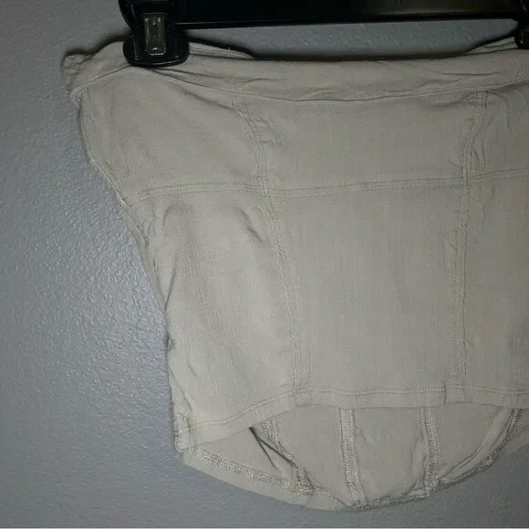 Free People You Too neutral cream tube top women’s size large - Picture 7 of 9